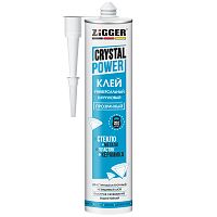 Клей вместо гвоздей  Zigger Crystal POWER, каучуковый, универсальный, прозрачный, 300 г картинка